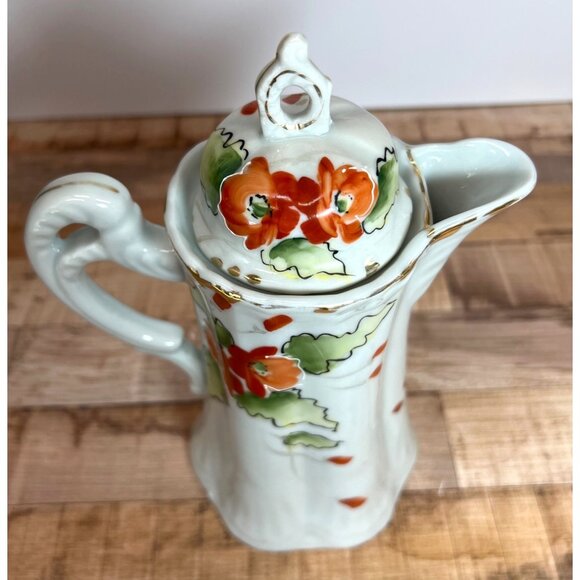 Vintage Porcelain Chocolate/Tea Pot - Picture 2 of 6
